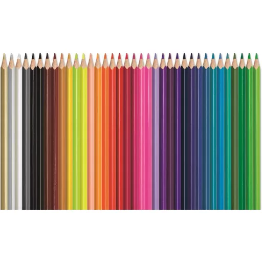 Színes ceruza készlet, háromszögletű, MAPED "Color'Peps Star", 36 különböző szín