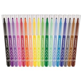   Filctoll készlet, mosható, MAPED "Color'Peps Long Life", 18 különböző szín