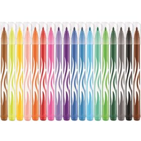   Filctoll készlet, 2,8 mm, kimosható, MAPED "Color'Peps Jungle", 18 különböző szín