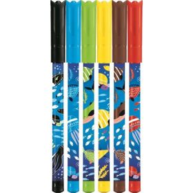   Filctoll készlet, 2 mm, kimosható, MAPED "Color'Peps Ocean Life", 6 különböző szín