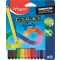 Színes ceruza készlet, háromszögletű, MAPED "Color'Peps INFINITY", 12 különböző szín