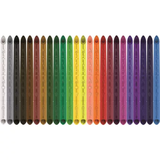 Színes ceruza készlet, háromszögletű, MAPED "Color'Peps INFINITY", 24 különböző szín