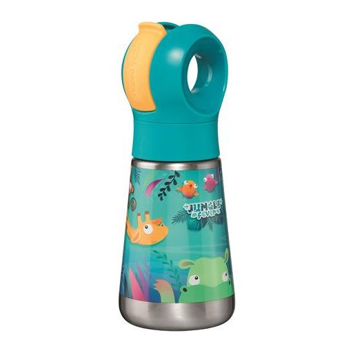 Kulacs, 350 ml, rozsdamentes acél, MAPED PICNIK "Jungle Fever"