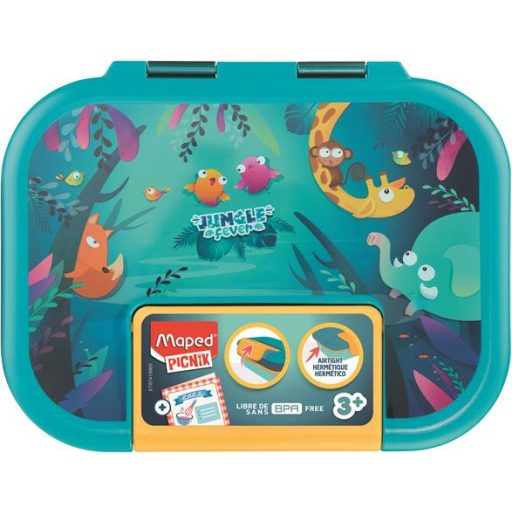 Uzsonnás doboz, 900 ml, Ecozen®, MAPED PICNIK "Jungle Fever"