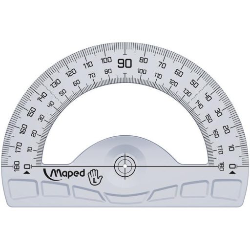 Vonalzókészlet, műanyag, 3 darabos, balkezes, MAPED