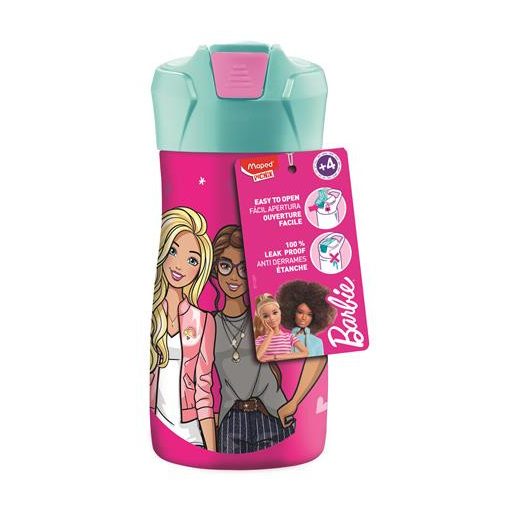 Kulacs, 430 ml, rozsdamentes acél, MAPED PICNIK "Barbie Concept Kids"