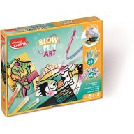   Fújós filctoll készlet, MAPED CREATIV, "Blow pen Art", csíkozás