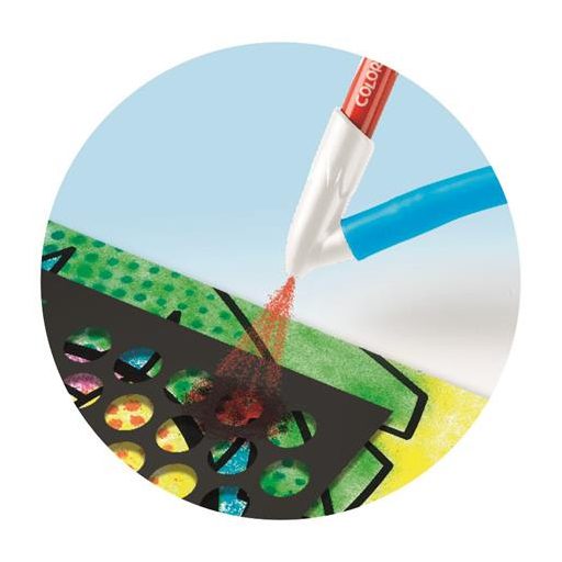 Fújós filctoll készlet, MAPED CREATIV, "Blow pen Art", csíkozás