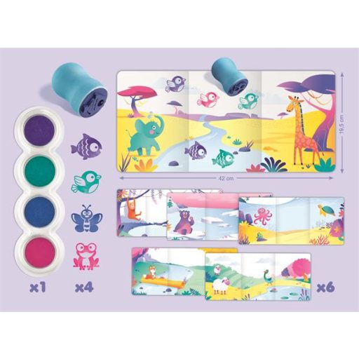 Nyomdázó készlet, állatok, MAPED CREATIV "Early Age My First Stamps Kit"