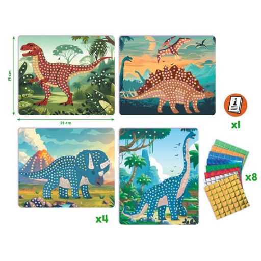 Mozaikos képkészítő, dinoszaurusz, MAPED CREATIV "Mosaic Creations"