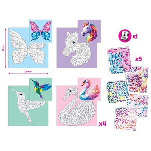 Kreatív matricás készlet, különleges állatok, MAPED CREATIV "Sticker' Art"