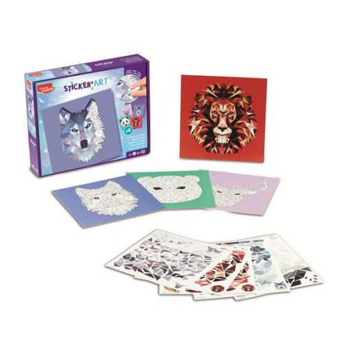 Kreatív matricás készlet, MAPED CREATIV "Sticker' Art", állatok