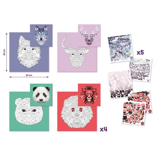 Kreatív matricás készlet, MAPED CREATIV "Sticker' Art", állatok