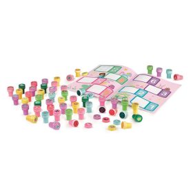   Nyomdázó készlet, foglalkoztató füzettel, MAPED CREATIV "Stamps", hercegnő