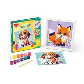   Számfestő készlet, MAPED CREATIV "Paint by number", kutya és róka