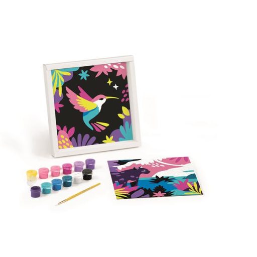 Számfestő készlet,, MAPED CREATIV "Paint by number",leopárd és madár