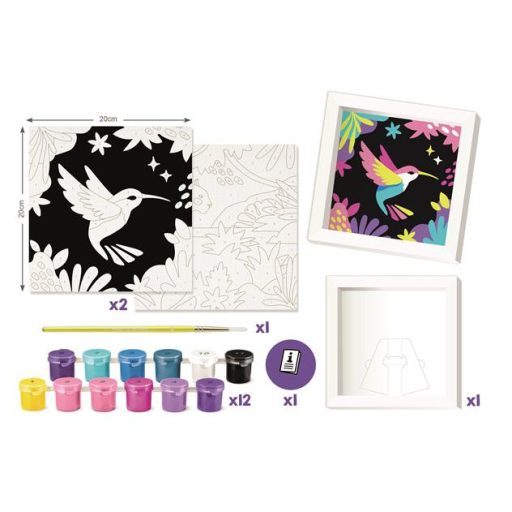 Számfestő készlet,, MAPED CREATIV "Paint by number",leopárd és madár