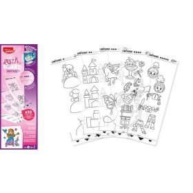   Kreatív rajzkészlet, kiegészítő sablon, MAPED CREATIV "Lumi Board", tündérmese