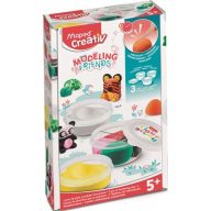   Utántöltő modellező gyurma készlet, levegőre száradó, MAPED CREATIV, "Modeling Friends"