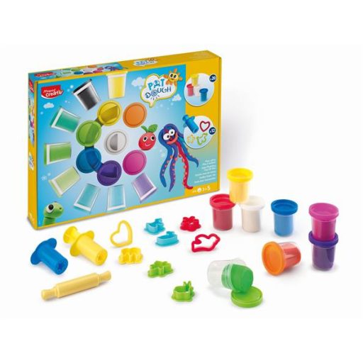 Gyurma és formázó készlet, 32 darabos, MAPED CREATIV "Pat Dough"
