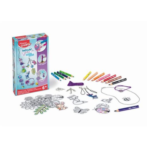 Mágikus ékszerkészítő készlet, MAPED CREATIV, "Imagin' Style", Magical Plastic