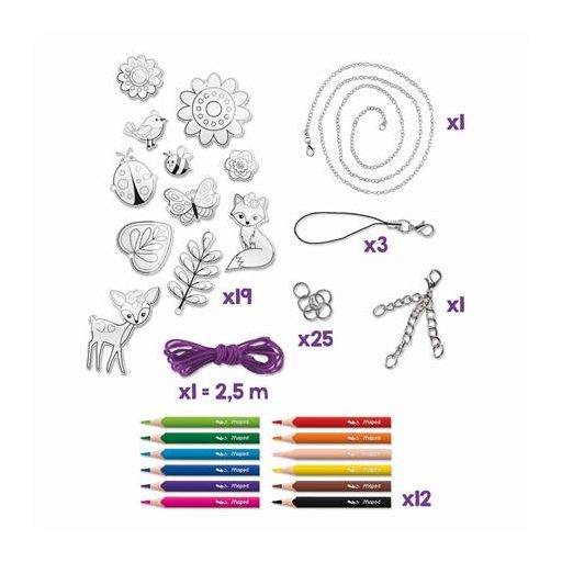 Mágikus ékszerkészítő készlet, MAPED CREATIV, "Imagin' Style", Magical Plastic