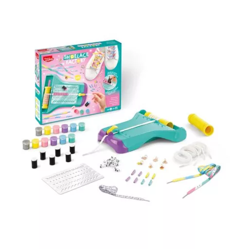 Cipőfűző díszítő készlet, MAPED CREATIV "Shoelace Factory"