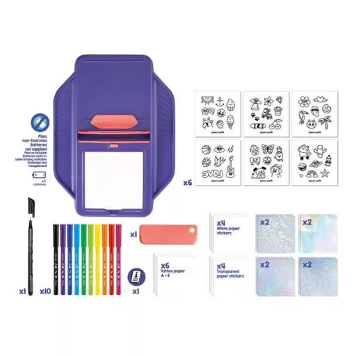 Tetoválás- és matricakészítő készlet  2 az 1-ben, MAPED CREATIV "Tattoos & Stickers"