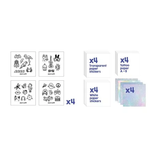 Tetoválás- és matricakészítő készlet utántöltő, MAPED CREATIV "Tattoos & Stickers"