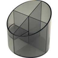   Írószertartó, 4 részes, HELIT "Economy", füstszínű