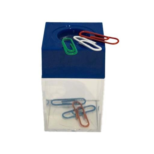 Gemkapocstartó, mágneses, átlátszó-kék