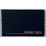 Névjegytartó, 24 db-os, PANTA PLAST, fekete