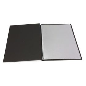   Étlaptartó, A4, bőrhatású, PANTA PLAST "Keretes Menu", sötétbarna-barna