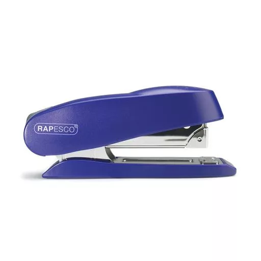 Tűzőgép, 24/6-8, 26/6-8, 50 lap, RAPESCO "Luna Half-Strip", kék