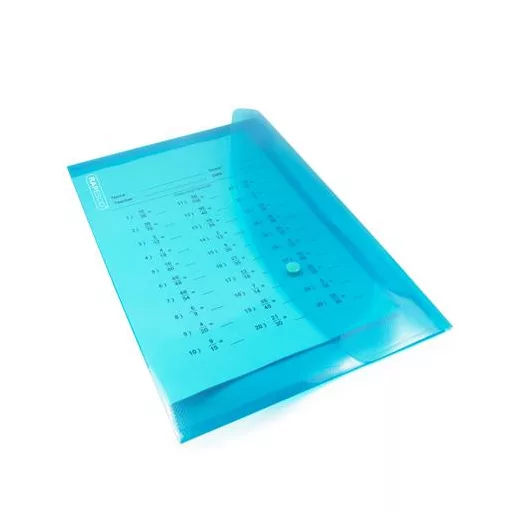 Irattartó tasak, A4+, PP, patentos, RAPESCO "Eco", vegyes csillogó színek