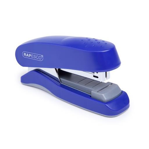 Tűzőgép, 24/6, 26/6, 25 lap, könnyített tűzés, lapos tűzés, RAPESCO "Flat Clinch", kék