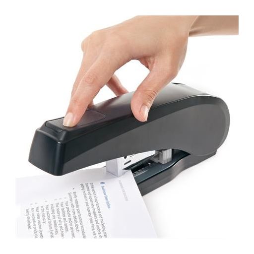 Tűzőgép, 24/6, 923/8-12, nagyteljesítményű, 90 lap, könnyített tűzés, RAPESCO "ECO X5", fekete