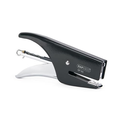 Tűzőgép, kézi, 21/4, 12 lap, RAPESCO "SP-64", fekete