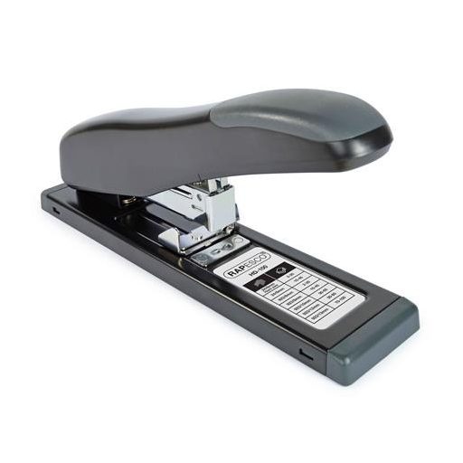 Tűzőgép, nagyteljesítményű, 923/6-13, 24/6-8, 100 lap, antibakteriális, RAPESCO "ECO HD-100", fekete