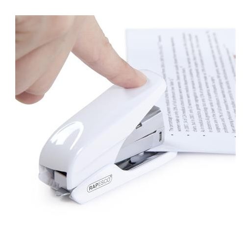 Tűzőgép, 24/6, 26/6, 20 lap, könnyített tűzés, RAPESCO "X5-Mini Less Effort", fehér