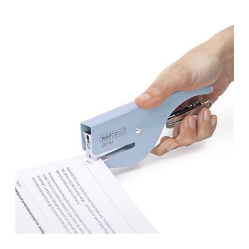 Tűzőgép, kézi, 21/4, 12 lap, RAPESCO "SP-64", kék