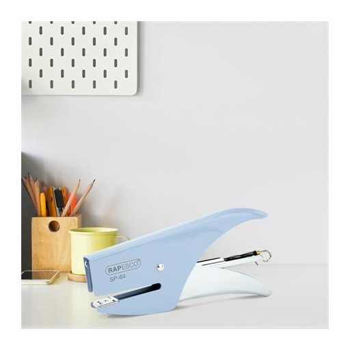 Tűzőgép, kézi, 21/4, 12 lap, RAPESCO "SP-64", kék