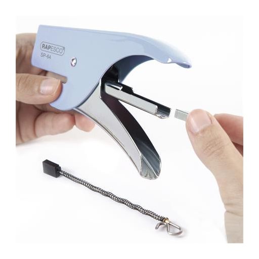 Tűzőgép, kézi, 21/4, 12 lap, RAPESCO "SP-64", kék