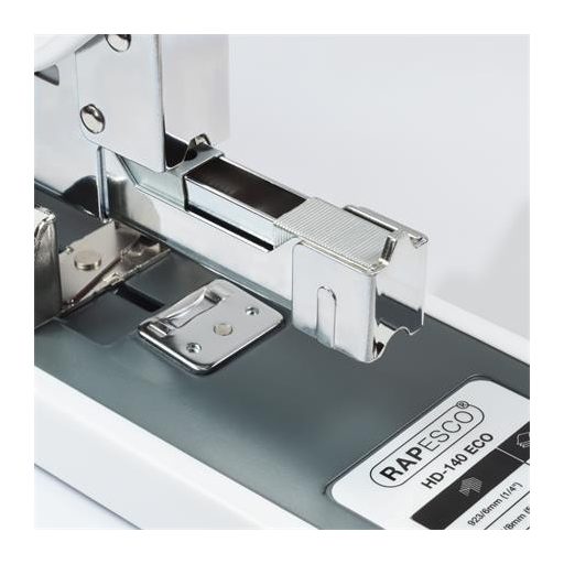 Tűzőgép, nagyteljesítményű, 923/6-17, 140 lap, RAPESCO "ECO HD-140", fehér