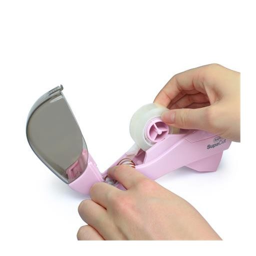 Ragasztószalag-adagoló, RAPESCO "SupaCut", világos rózsaszín