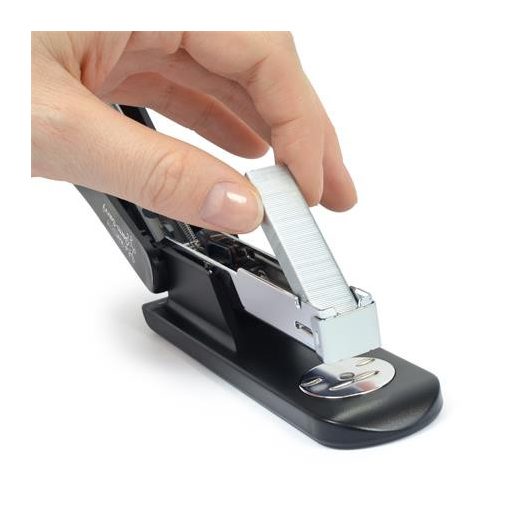 Tűzőgép, 24/6, 20 lap, antibakteriális, RAPESCO "Germ-Savvy ECO Sting Ray", fekete