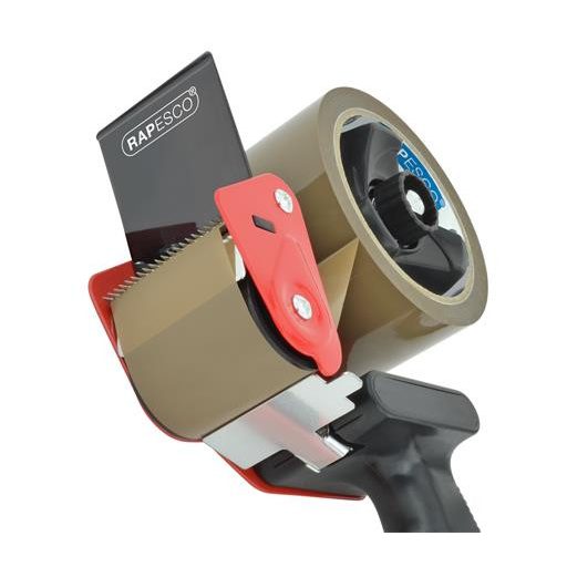 Csomagzáró gép, RAPESCO "Germ-Savvy® 960", 5 db barna csomagolószalaggal, 1 db késsel