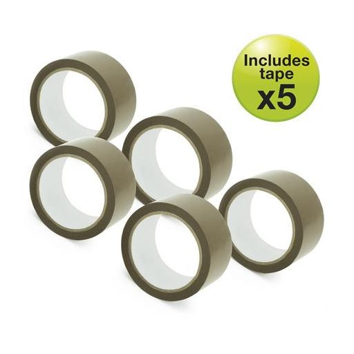 Csomagzáró gép, RAPESCO "Germ-Savvy® 960", 5 db barna csomagolószalaggal, 1 db késsel