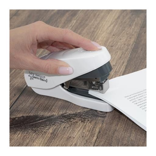 Tűzőgép, 24/6, 35 lap, könnyített tűzés, antibakteriális, RAPESCO "ECO Less Effort", fehér