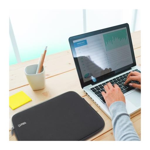 Notebook tok, 13,3", antibakteriális, RAPESCO, fekete